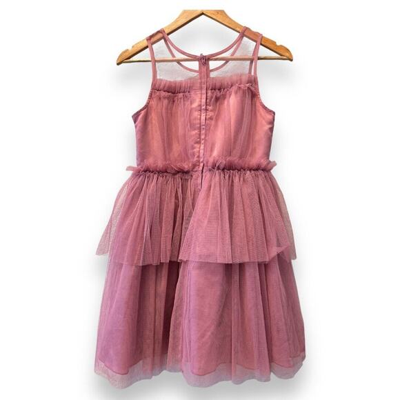 Nanette Lepore Girls Dress Gown 16 Old Rose Formal Fairy Wedding Dance Party - Picture 2 of 11